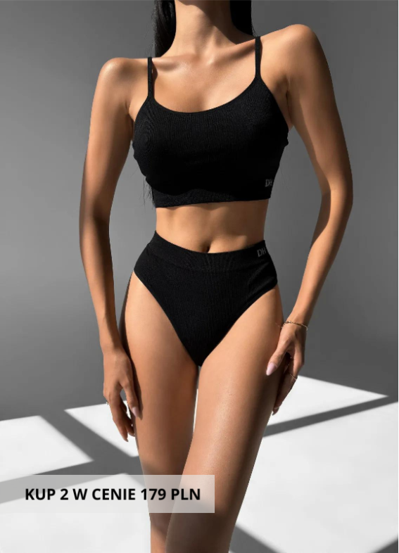 Sportowy komplet bielizny Beverly, czarny00-00004602-k