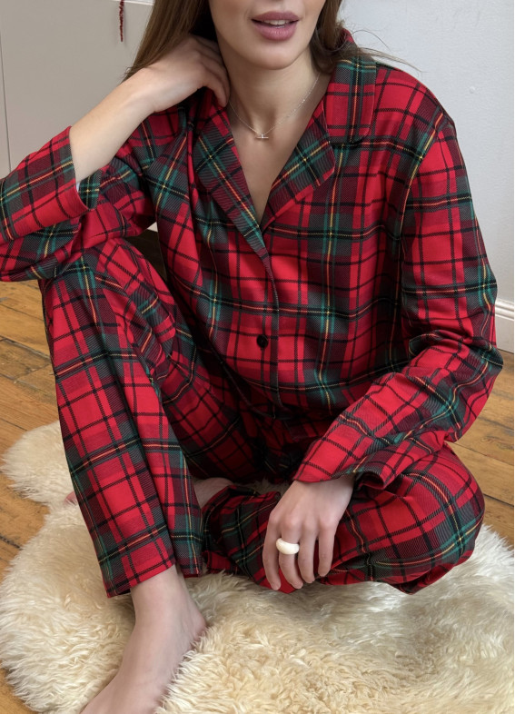 Filadelfia, piżama, czerwona00-00003644-k