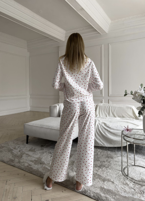 Lizzy flannel, pajamas, white00-00004124-k