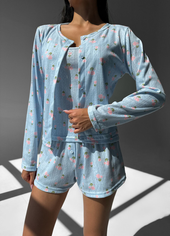 Zoe, pajama shirt, tank top, blue00-00004662-k