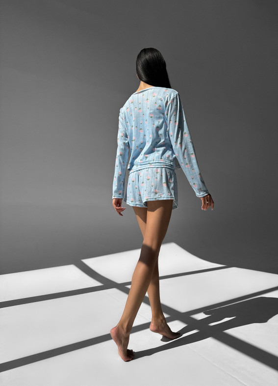 Zoe, pajama shirt, tank top, blue00-00004662-k