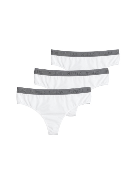 Marie, komplet stringów 3 szt, biały00-00004647