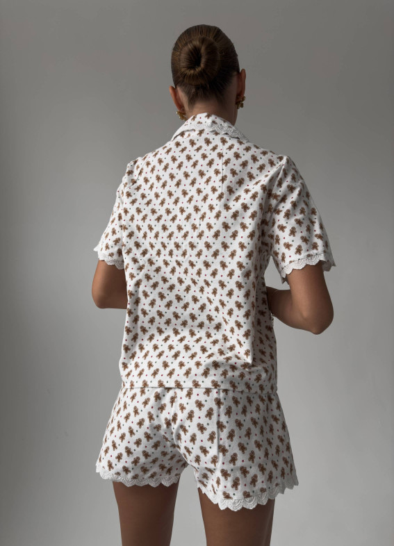 Gingerbread cookies, pajamas, white00-00004746-k