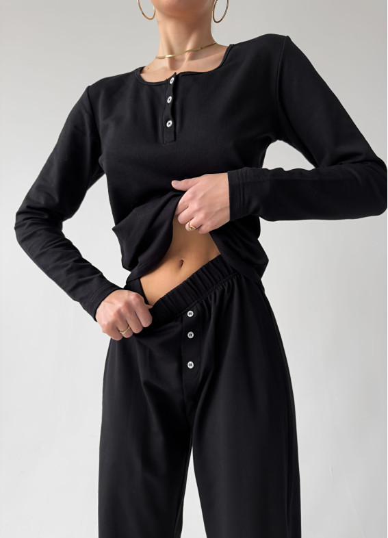 Thea, pajamas, black00-00004798-k