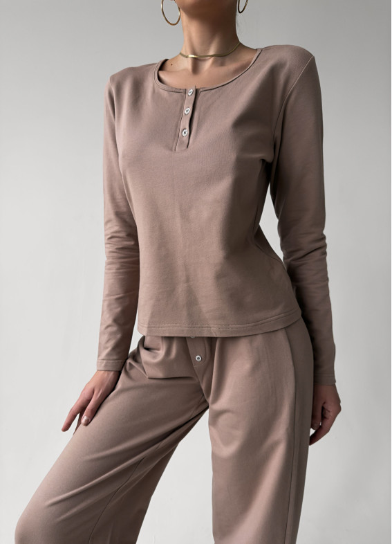 Thea, pajamas, beige00-00004798-k