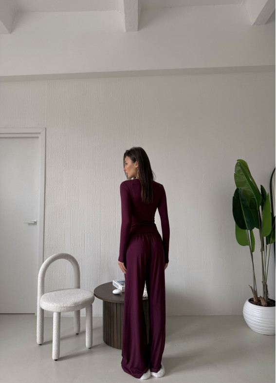 Donna, pajamas, dark lilac00-00004812-k