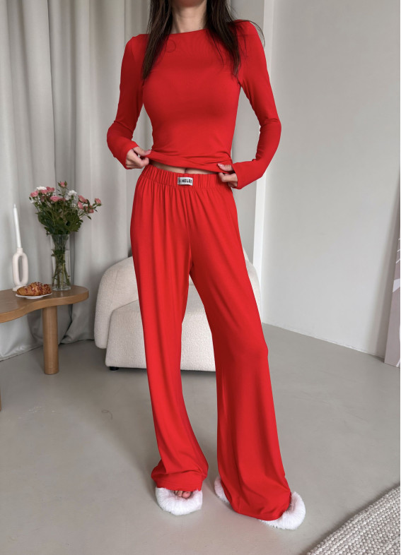 Donna, pajamas, red00-00004812-k