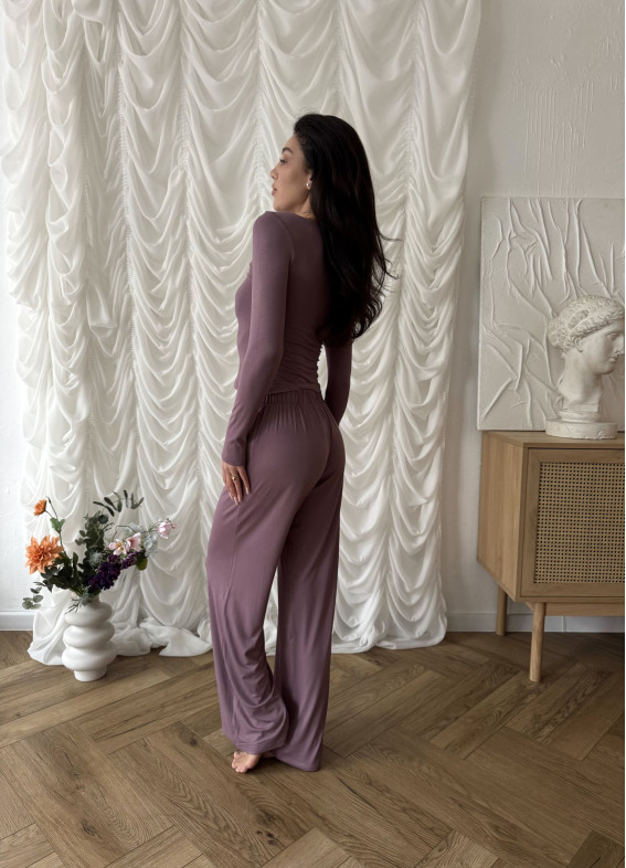 Donna, piżama, fioletowy00-00004812-k