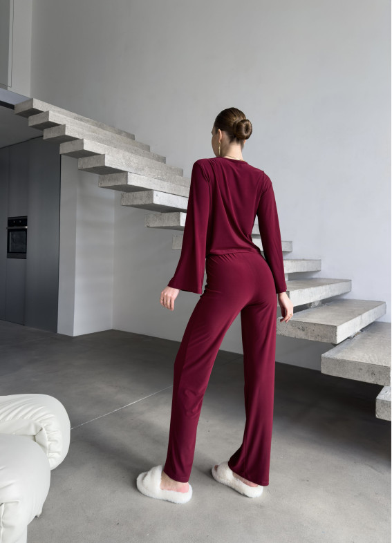 Mel, pajamas, burgundy00-00004841-k