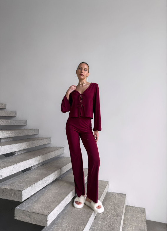 Mel, pajamas, burgundy00-00004841-k