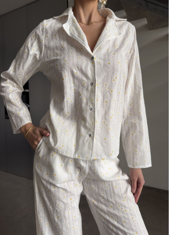 Daisy, pajamas, white00-00004844-k