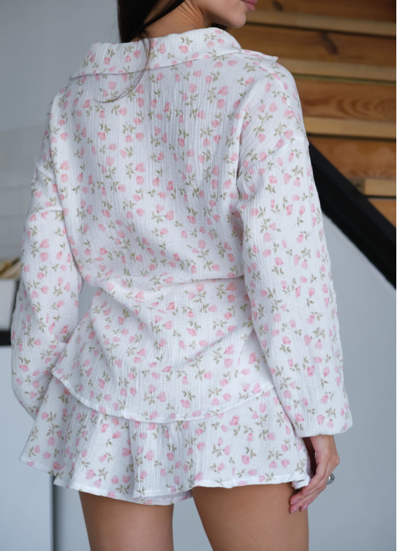Rose, pajamas, white00-00004893-k