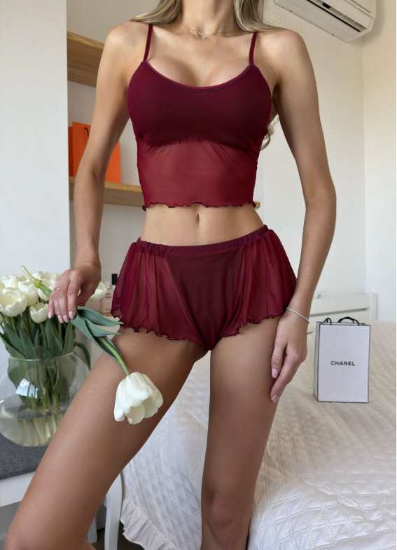 Piper, pajamas, burgundy00-00004895-k
