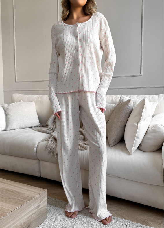 Semiramis, pajamas with pants, milky00-00004907-k-1
