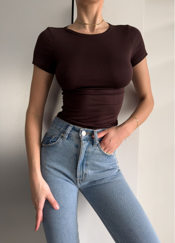 Donna, women's t-shirt, brown00-00004942