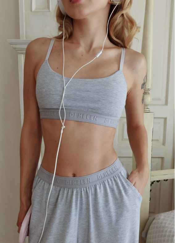 Leona, piżama, szary00-00005080-k