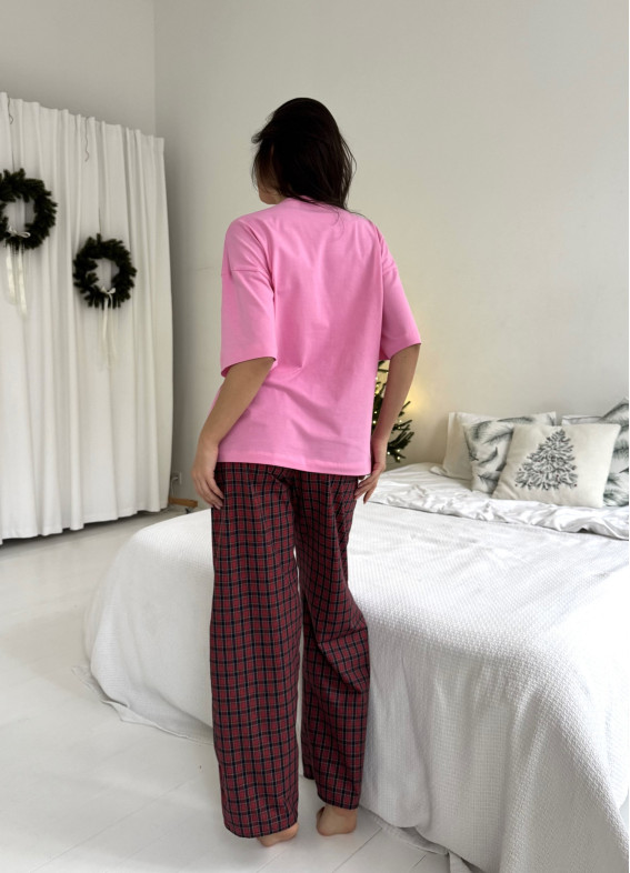 Medina, koszulka z kokardą, piżama, wielobarwne00-00005178-k