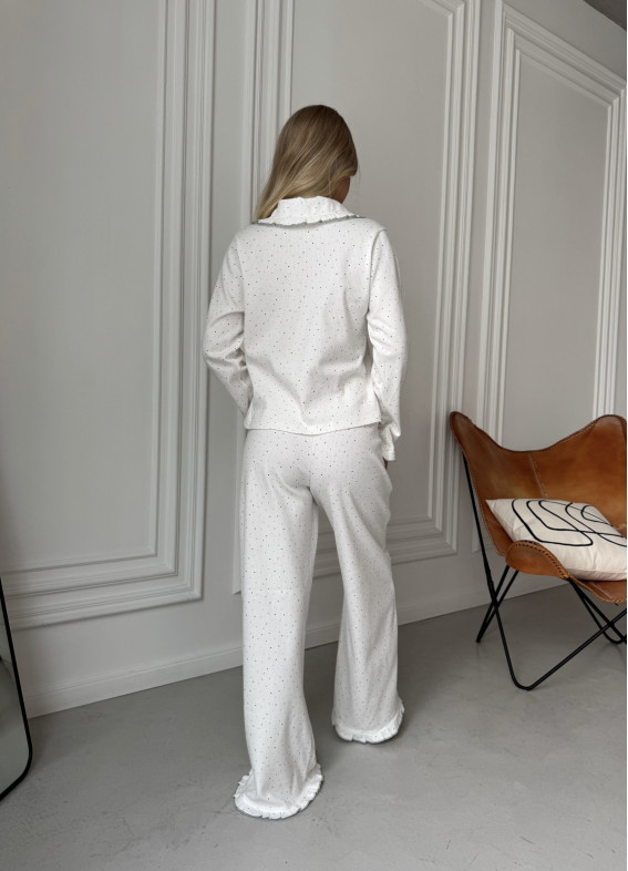 Aisha, piżama, biała00-00005308-k