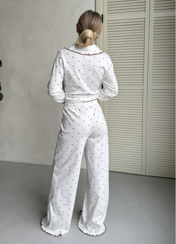 Celesta, piżama, biała00-00005310-k