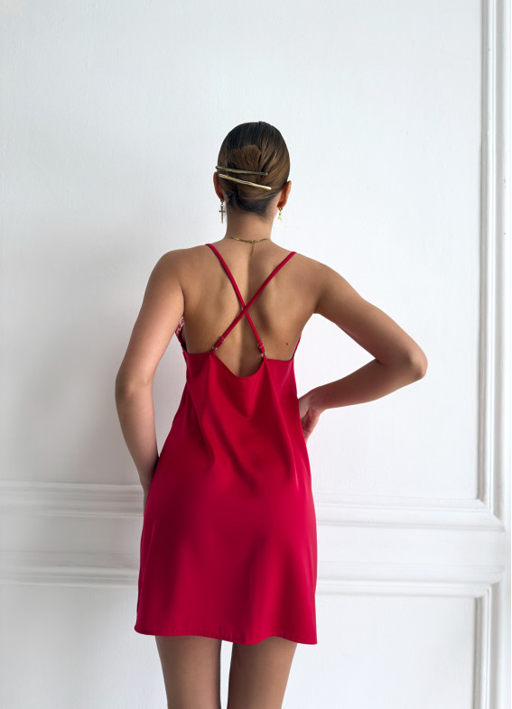 Esmi, koszula nocna, czerwona00-00005452