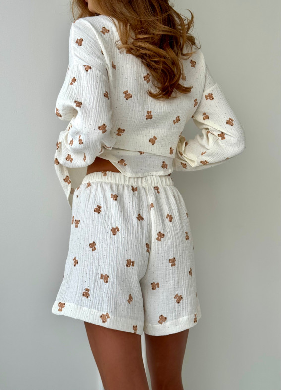 Charlie, piżama, mleczna00-00005480-k