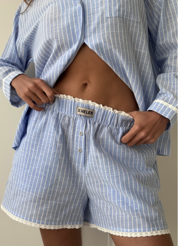 Rene, pajamas, light blue00-00005495-k